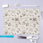 Schöner Kaffee-Espresso-Entwurf Seidenpapier (Handwerk)