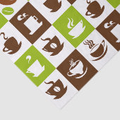 Schöner Kaffee-Espresso-Entwurf Seidenpapier (Ausschnitt)