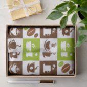 Schöner Kaffee-Espresso-Entwurf Seidenpapier (Geschenk)