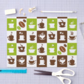 Schöner Kaffee-Espresso-Entwurf Seidenpapier (Handwerk)