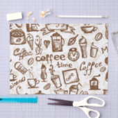 Schöner Kaffee-Espresso-Entwurf Seidenpapier (Handwerk)