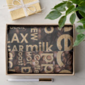 Schöner Kaffee-Espresso-Entwurf Seidenpapier (Geschenk)