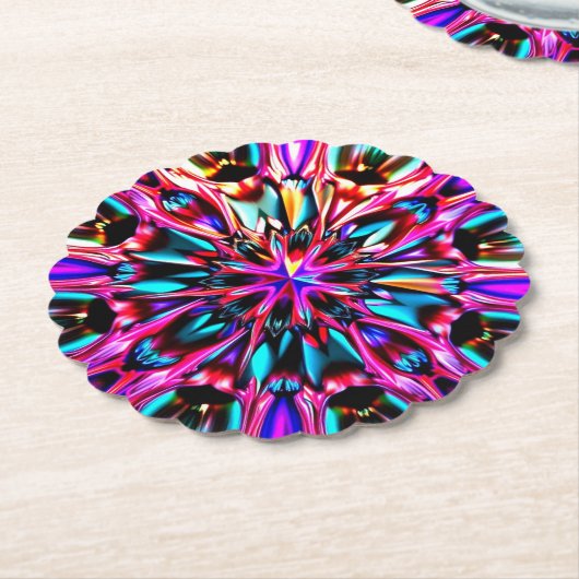 Schöner Kaleidoskop Jewel Look Untersetzer (angewinkelt)