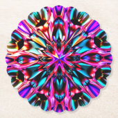 Schöner Kaleidoskop Jewel Look Untersetzer (Vorderseite)