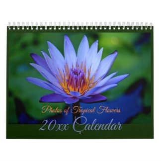 Schöner Kalender der tropischen Blume