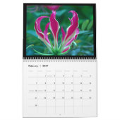 Schöner Kalender der tropischen Blume (Feb 2027)