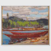 Schöner Kanadischer See, Tom Thomson Bateaux Geschenkpapier (Flach)