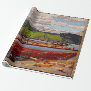 Schöner Kanadischer See, Tom Thomson Bateaux Geschenkpapier