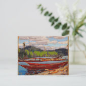 Schöner Kanadischer See, Tom Thomson Bateaux Postkarte (Stehend Vorderseite)