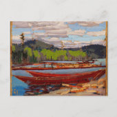 Schöner Kanadischer See, Tom Thomson Bateaux Postkarte (Vorderseite)