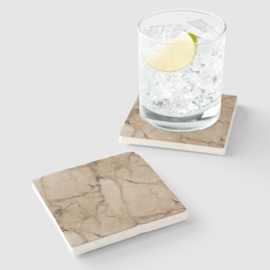 Schöner Karamell-Marmor-Stein-Untersetzer Steinuntersetzer (Seitenansicht)