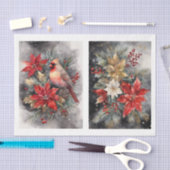 Schöner Kardinal 1 Decoupage Seidenpapier (Handwerk)