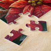 Schöner Kardinal-Weihnachtsfenster Puzzle (Seite)