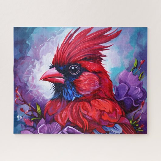 Schöner Kardinalvogel Puzzle (Horizontal)