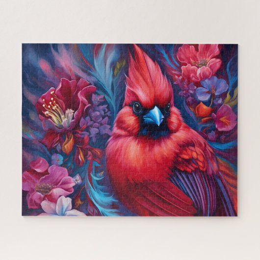 Schöner Kardinalvogel Puzzle (Horizontal)