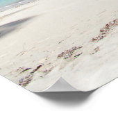 Schöner karibischer Strand Poster (Ecke)