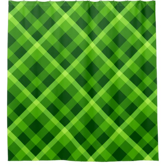 Schöner Karierter Baumduschvorhang Duschvorhang (Vorderseite)