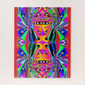 Schöner Karneval der Farben abstrakte Kunst Puzzle (Vertikal)