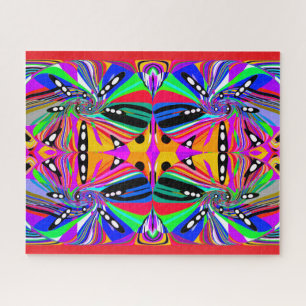 Schöner Karneval der Farben abstrakte Kunst Puzzle