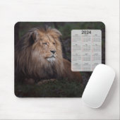 Schöner Katanga Lion 2024 Kalender Mousepad (Mit Mouse)
