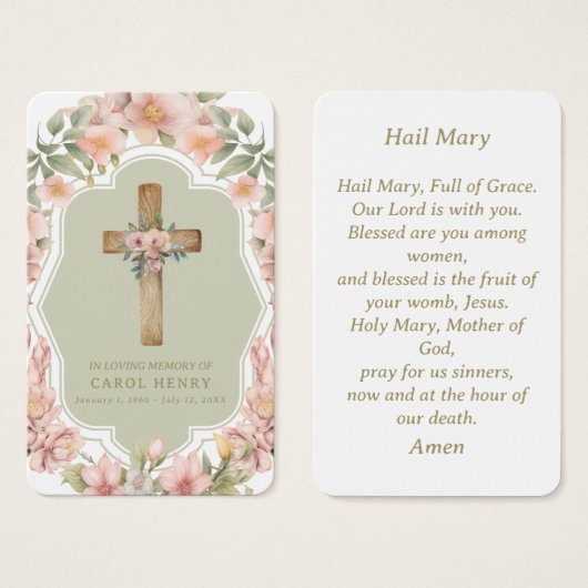 Schöner Katholik im Gedächtnis Hail Mary Gebet Car (Vorne & Hinten)