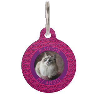Schöner Katzen-Vater-Geschenk-Sechseck Haustiermarke