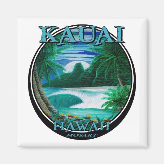 Schöner Kauai-Hawaii-Magnet Magnet (Vorne)