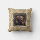 Schöner Keepake 50. Hochzeitstag Kissen (Vorderseite)