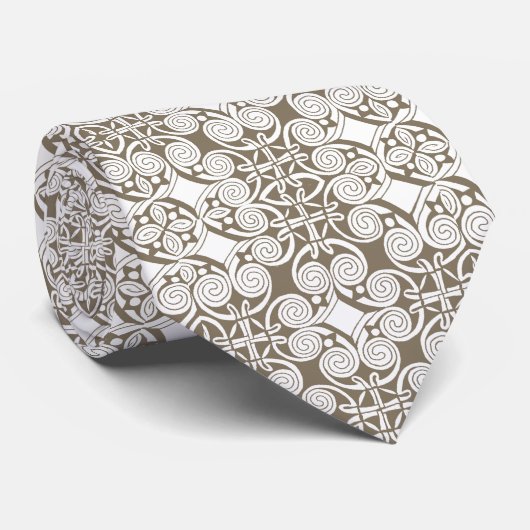 Schöner keltischer Knoten-Entwurf bemannte Krawatte (Gerollt)