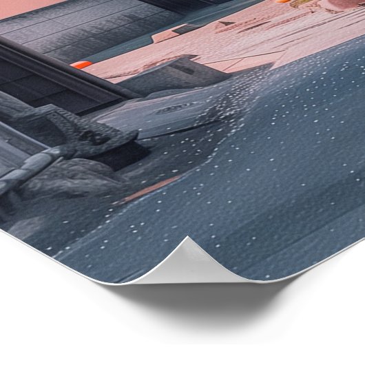 Schöner Kirschbaum Poster (Ecke)