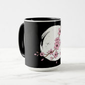 Schöner Kirschblütenmond Tasse (Vorderseite Links)