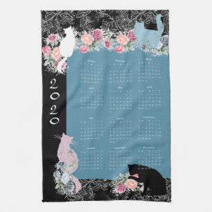 Schöner Kitty Rose Garten 2020 Kalender Handtuch