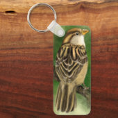 Schöner kleiner Sparrow - Niedlich - Malerei Schlüsselanhänger (Vorderseite)