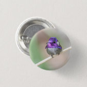 Schöner Kolibri Button (Vorne & Hinten)