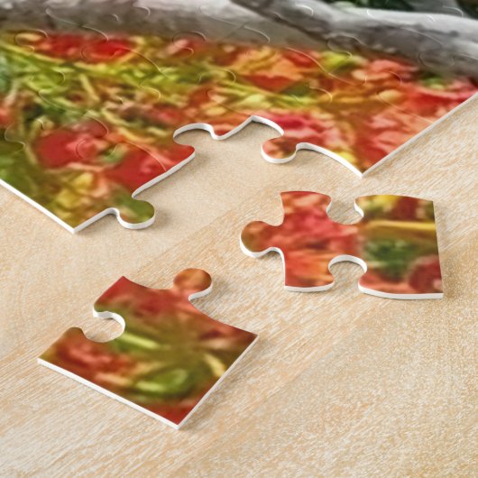 Schöner königlicher Poinciana Baum-Puzzle Puzzle (Seite)