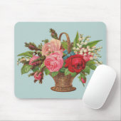 schöner Korbdruck mit Viktorianischer Blume Mousepad (Mit Mouse)
