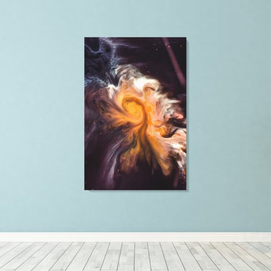 Schöner Kosmos Leinwanddruck (Insitu (Holzboden))