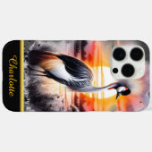 Schöner Kranich bei Sonnenuntergang in der Savanna Case-Mate iPhone Hülle (Rückseite (Horizontal))