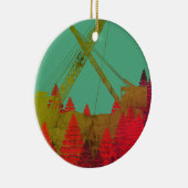 Schöner Kraningenieur im Nordwesten Art Keramik Ornament (Rechts)