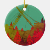 Schöner Kraningenieur im Nordwesten Art Keramik Ornament (Hinten)