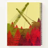 Schöner Kraningenieur im Nordwesten Art Notizbuch (Rückseite)