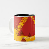 Schöner Kraningenieur im Nordwesten Art Zweifarbige Tasse (Vorderseite Links)