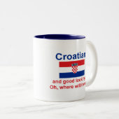 Schöner Kroate Zweifarbige Tasse (VorderseiteRechts)