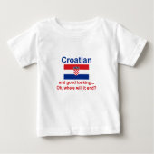 Schöner kroatischer Säuglings-T - Shirt (Vorderseite)