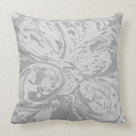 schöner Kunstwurf elegant klassisch grau Kissen