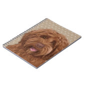 Schöner Labradoodle Notizblock (Linke Seite)