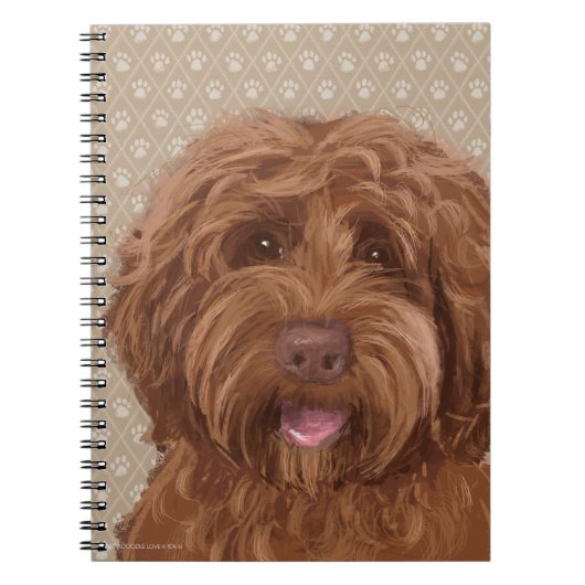Schöner Labradoodle Notizblock (Vorderseite)