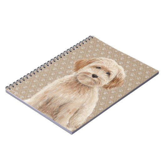 Schöner Labradoodle Notizblock (Linke Seite)