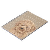 Schöner Labradoodle Notizblock (Linke Seite)