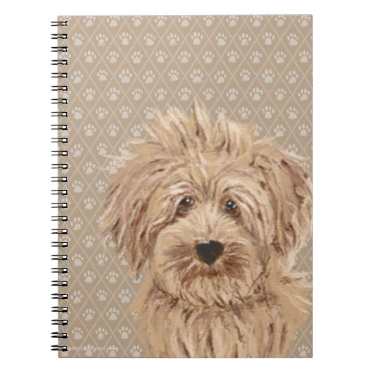 Schöner Labradoodle Notizblock (Vorderseite)